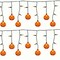 Halloween 7FT Pumpkin Curtain Lights with 10 Waterproof Pumpkin String Lights, 25 LED Halloween Themed Lights for Windows, Porches, Stairs, Bars, Outdoor, Indoor Party Decorations